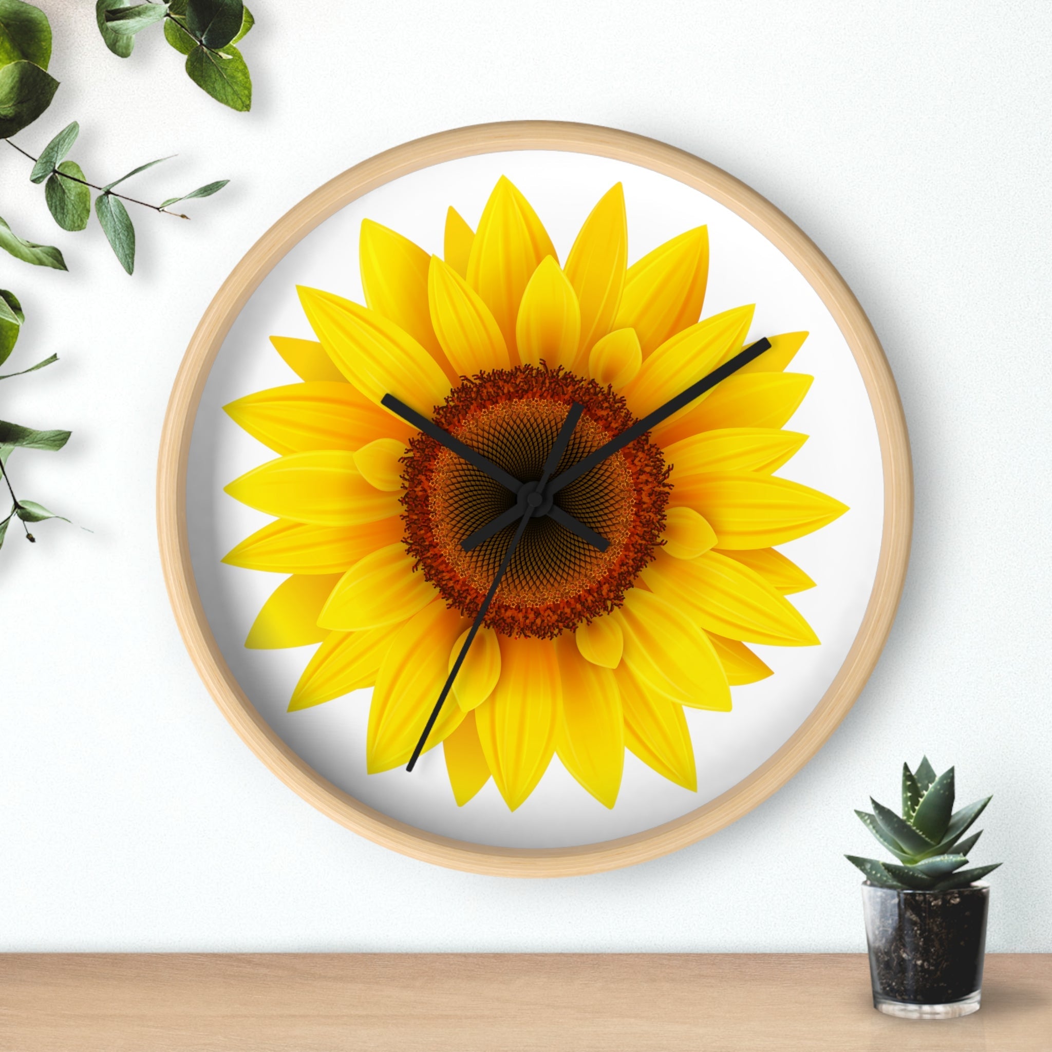 Sunny Glow Clock | Aesthetic Wall Clock - ThePrintMasters - ThePrintMasters