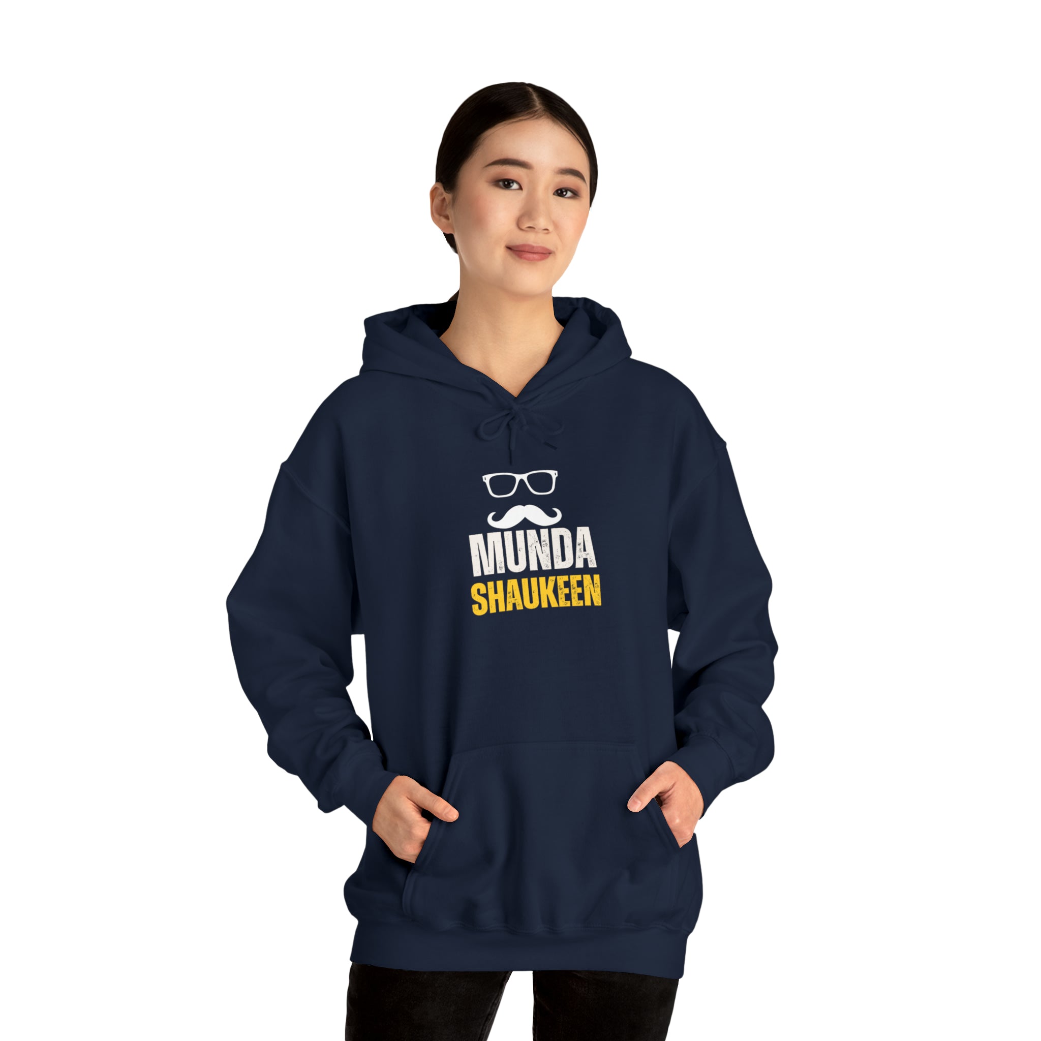 Munda Shaukeen | Unisex Heavy Blend™ Hooded Sweatshirt - ThePrintMasters