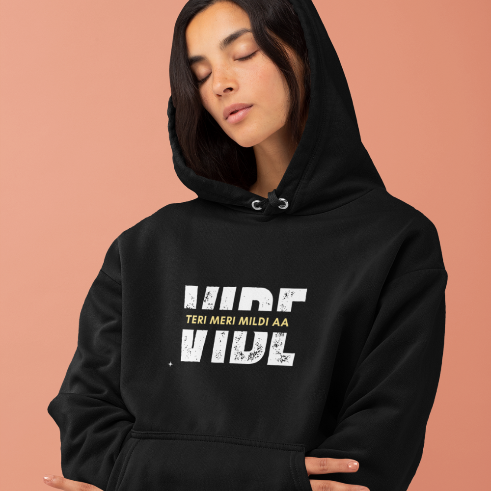 Vibe Teri Meri Mildi Aa| Unisex Heavy Blend™ Hooded Sweatshirt - ThePrintMasters