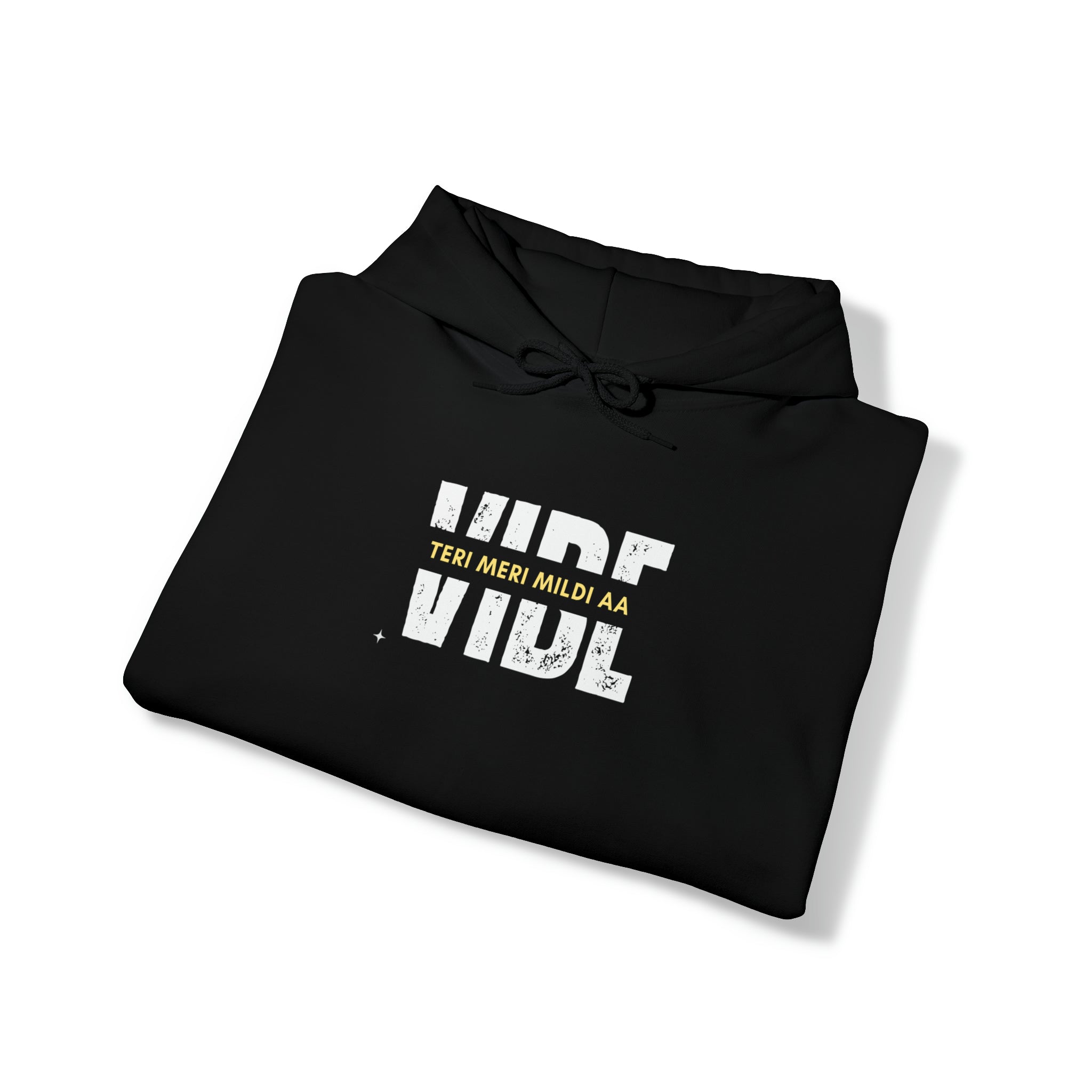 Vibe Teri Meri Mildi Aa| Unisex Heavy Blend™ Hooded Sweatshirt - ThePrintMasters