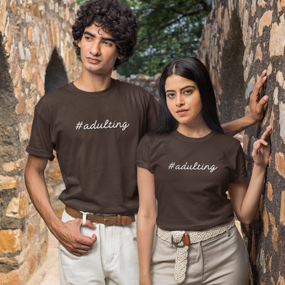 #adulting | Unisex Heavy Cotton Tee - ThePrintMasters - ThePrintMasters