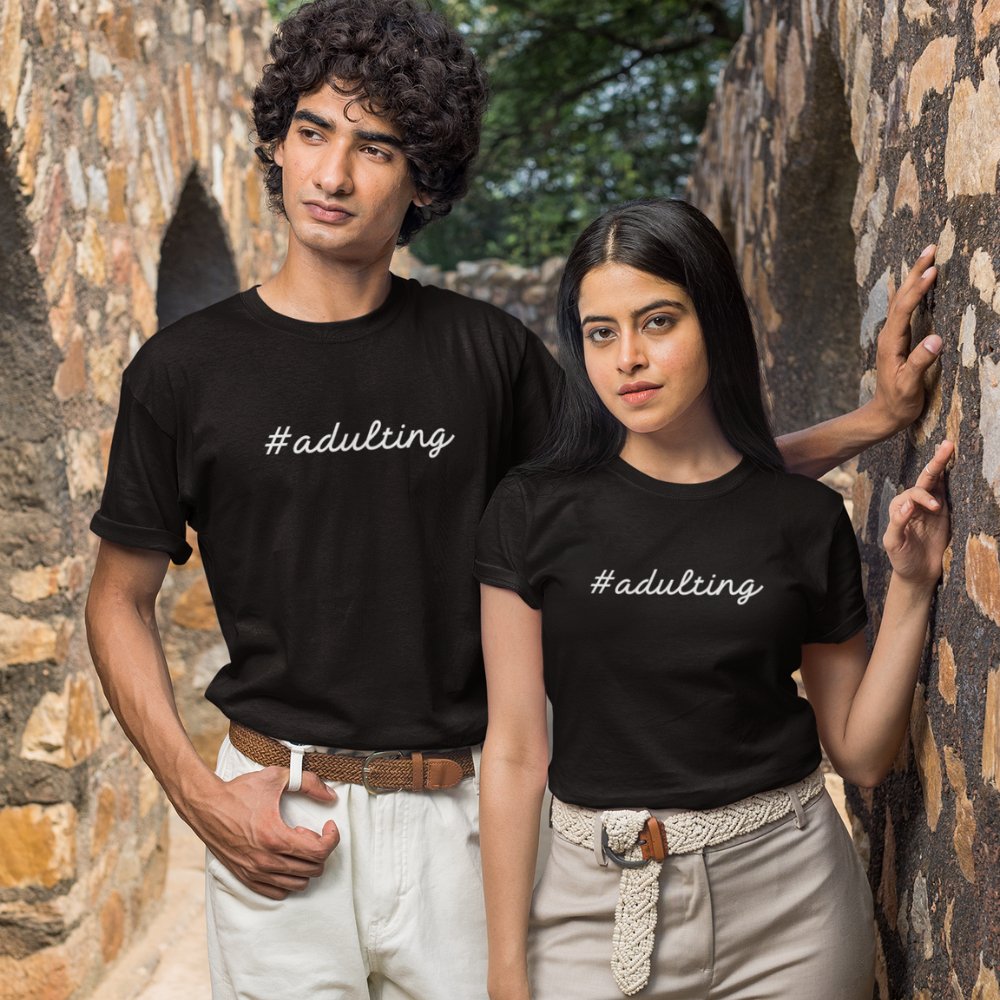 #adulting | Unisex Heavy Cotton Tee - ThePrintMasters - ThePrintMasters