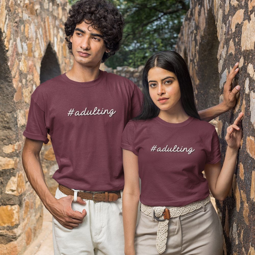 #adulting | Unisex Heavy Cotton Tee - ThePrintMasters - ThePrintMasters