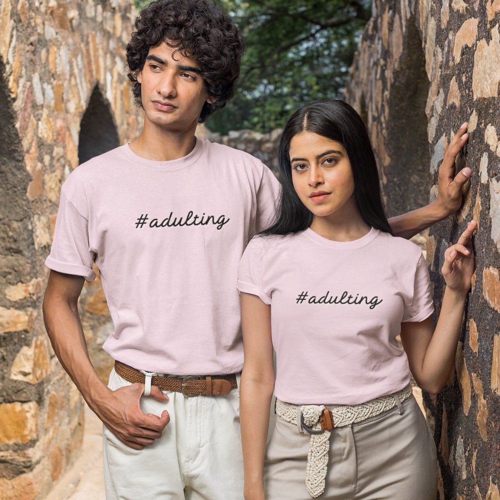 #adulting | Unisex Heavy Cotton Tee - ThePrintMasters - ThePrintMasters