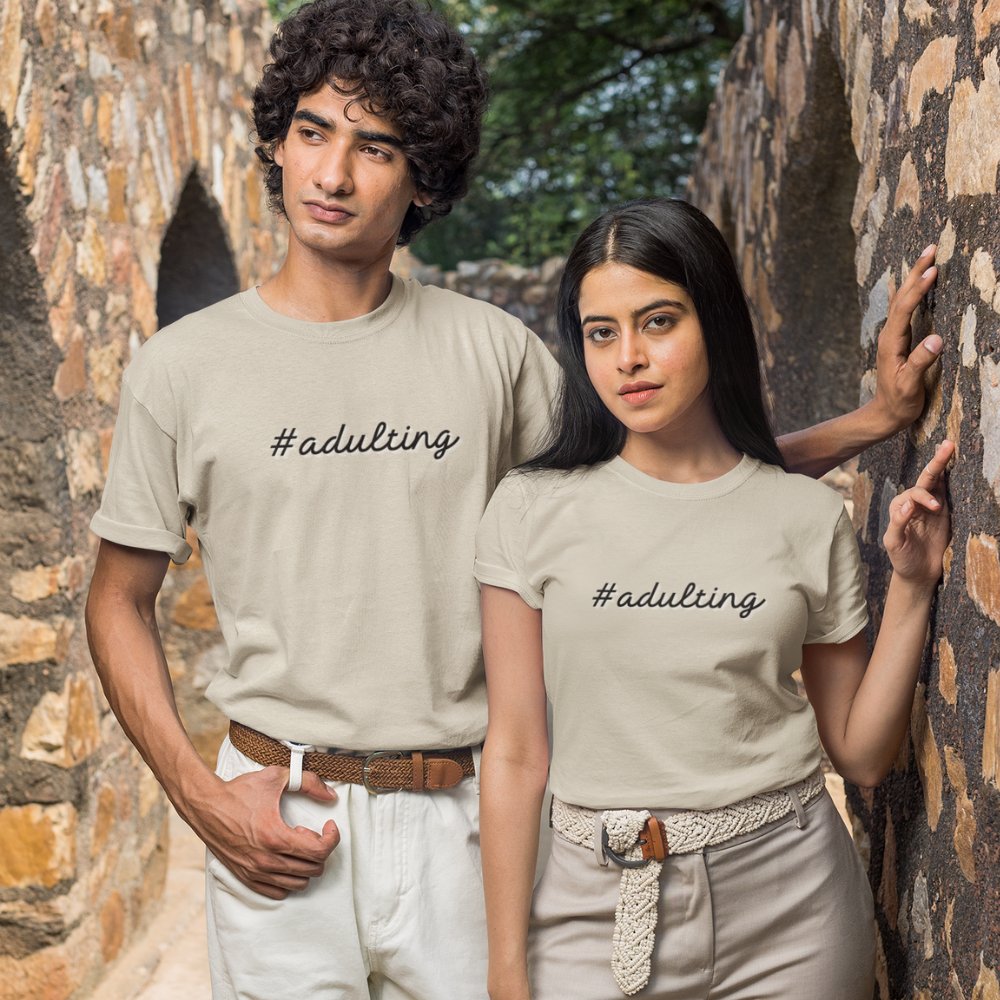 #adulting | Unisex Heavy Cotton Tee - ThePrintMasters - ThePrintMasters