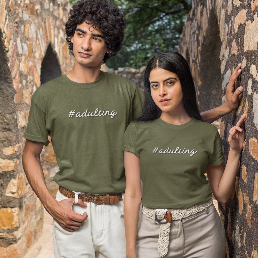 #adulting | Unisex Heavy Cotton Tee - ThePrintMasters - ThePrintMasters