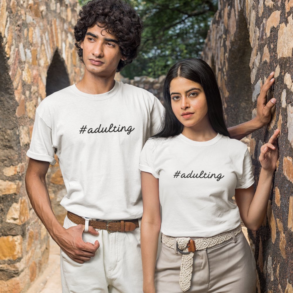 #adulting | Unisex Heavy Cotton Tee - ThePrintMasters - ThePrintMasters