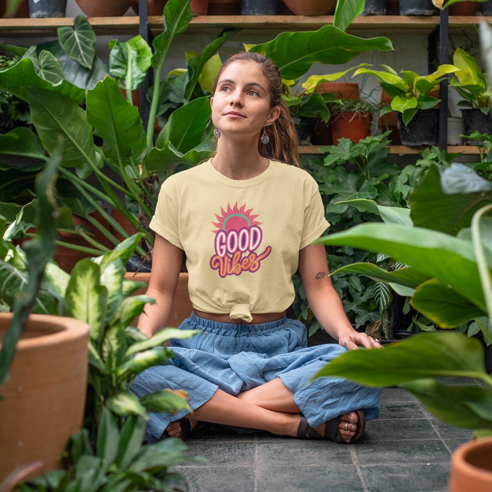 Good Vibes | Unisex Heavy Cotton Tee - ThePrintMasters - ThePrintMasters