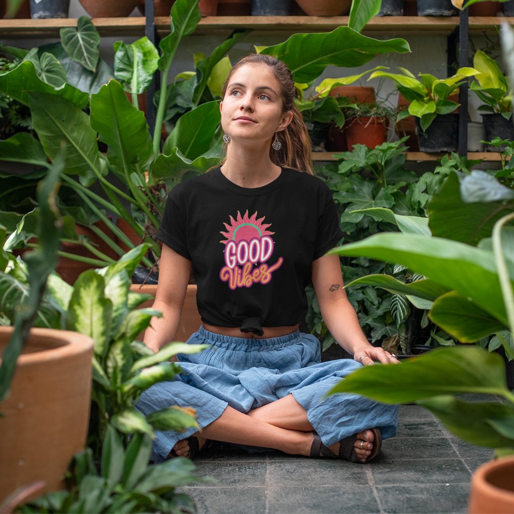 Good Vibes | Unisex Heavy Cotton Tee - ThePrintMasters - ThePrintMasters