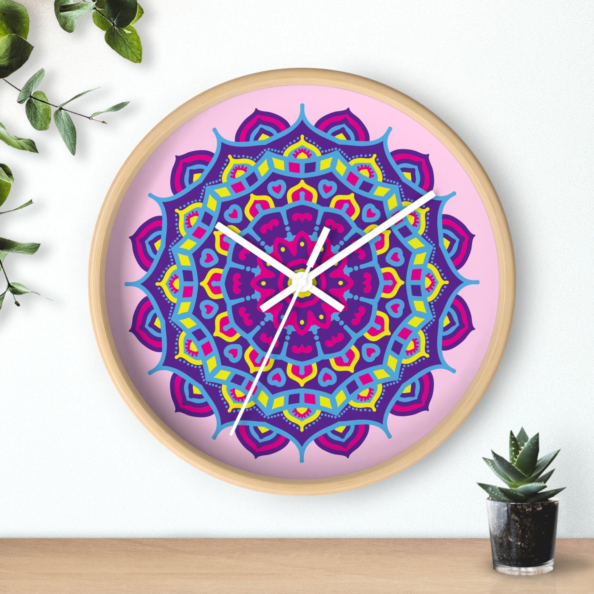 Mandala B&Ps | Wall Clock - ThePrintMasters - ThePrintMasters