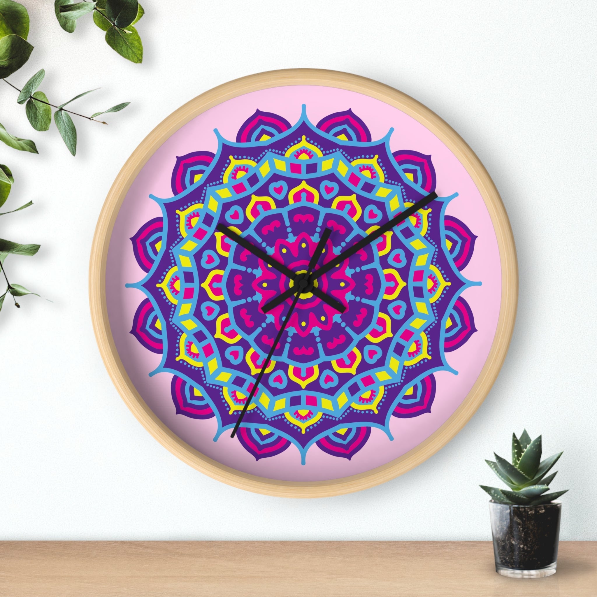 Mandala B&Ps | Wall Clock - ThePrintMasters - ThePrintMasters