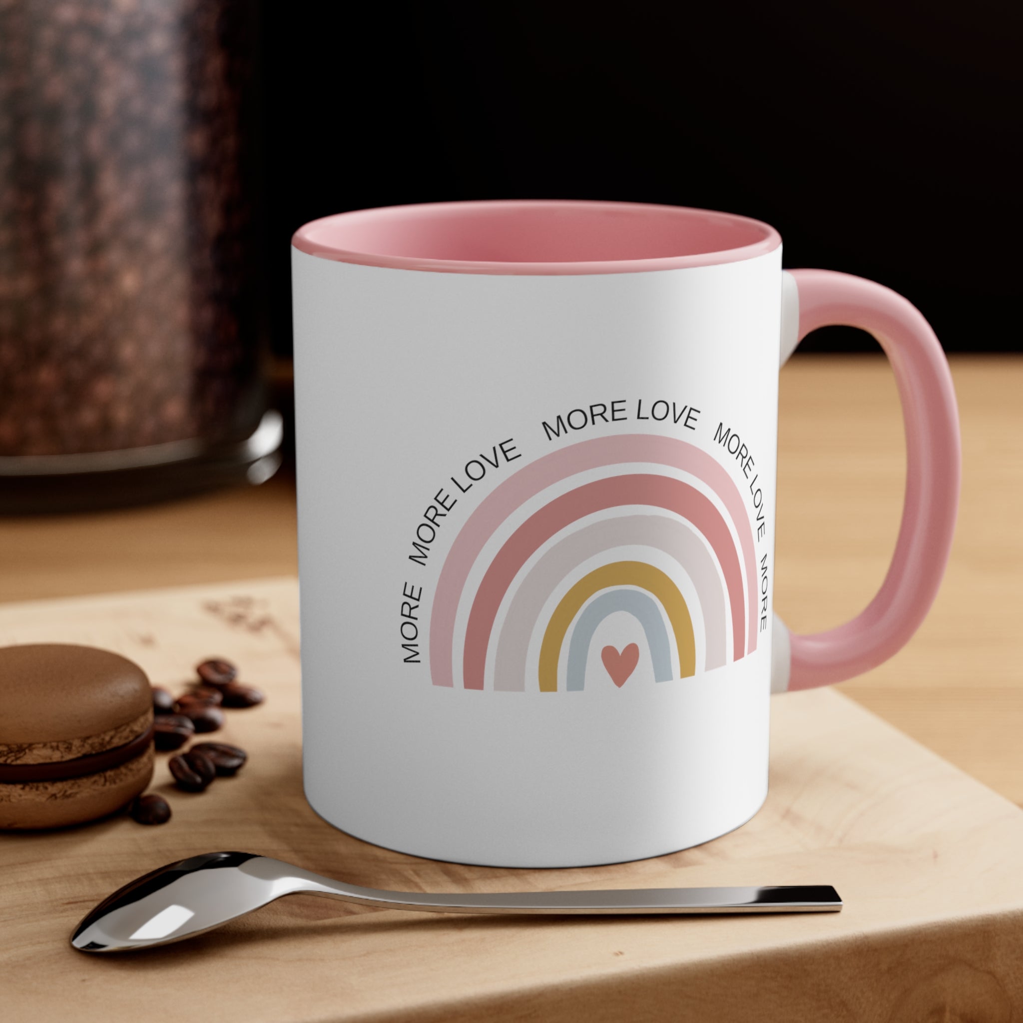 More Love | Accent Coffee Mug, 11oz - ThePrintMasters - ThePrintMasters