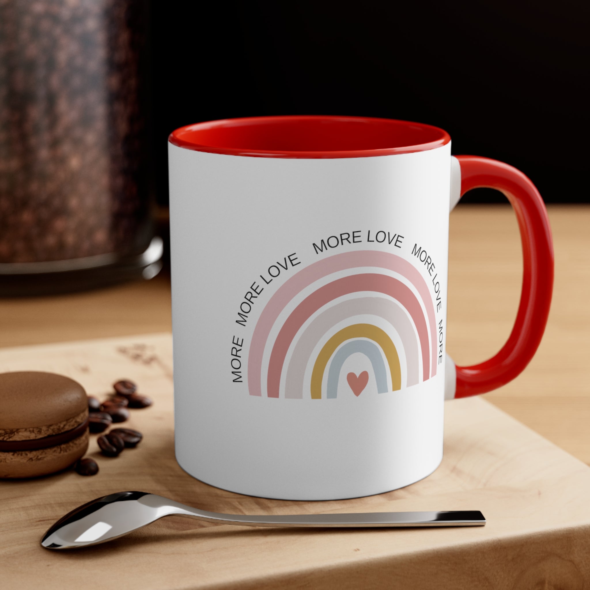 More Love | Accent Coffee Mug, 11oz - ThePrintMasters - ThePrintMasters