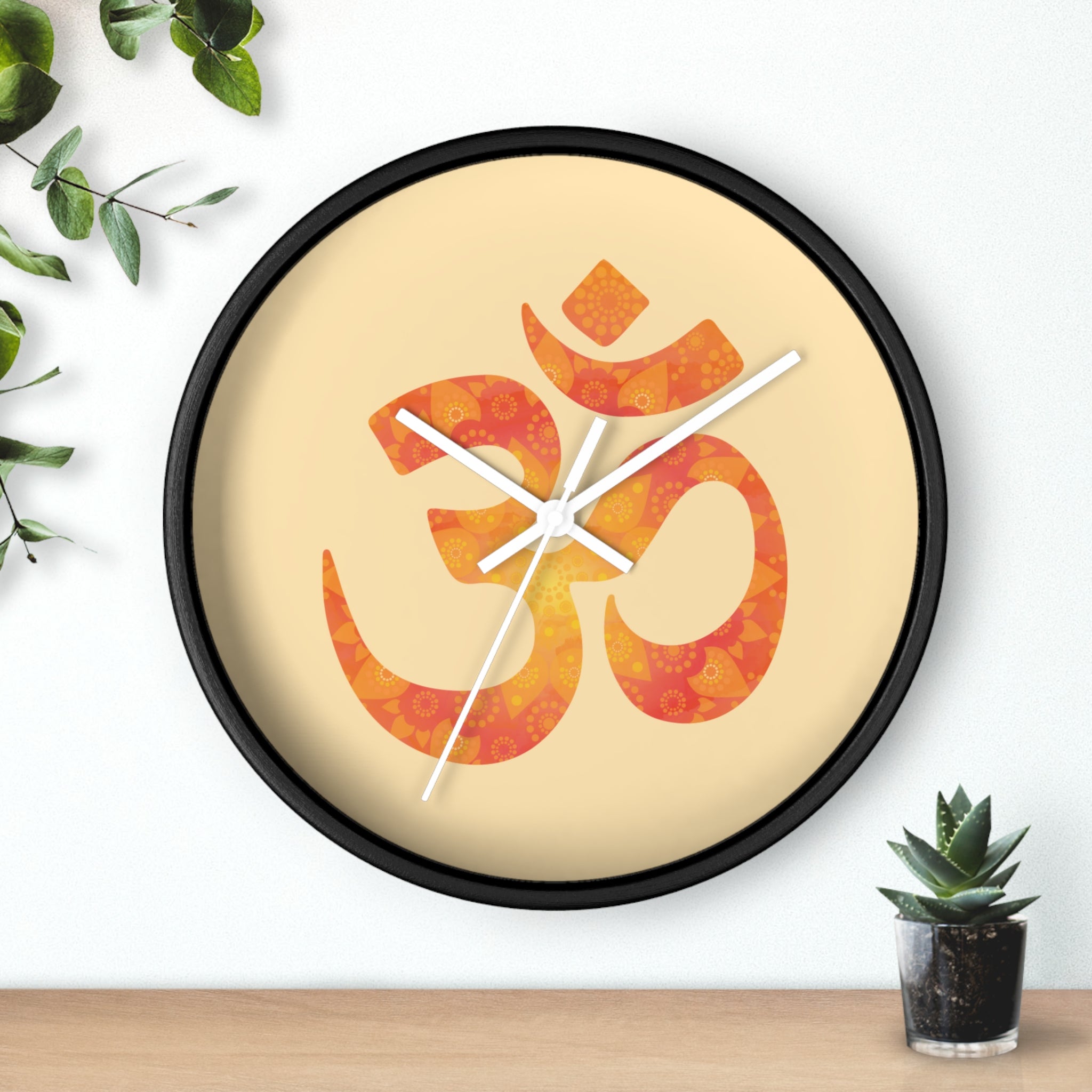 Om Nordic Clock | Aesthetic Wall Clock - ThePrintMasters - ThePrintMasters