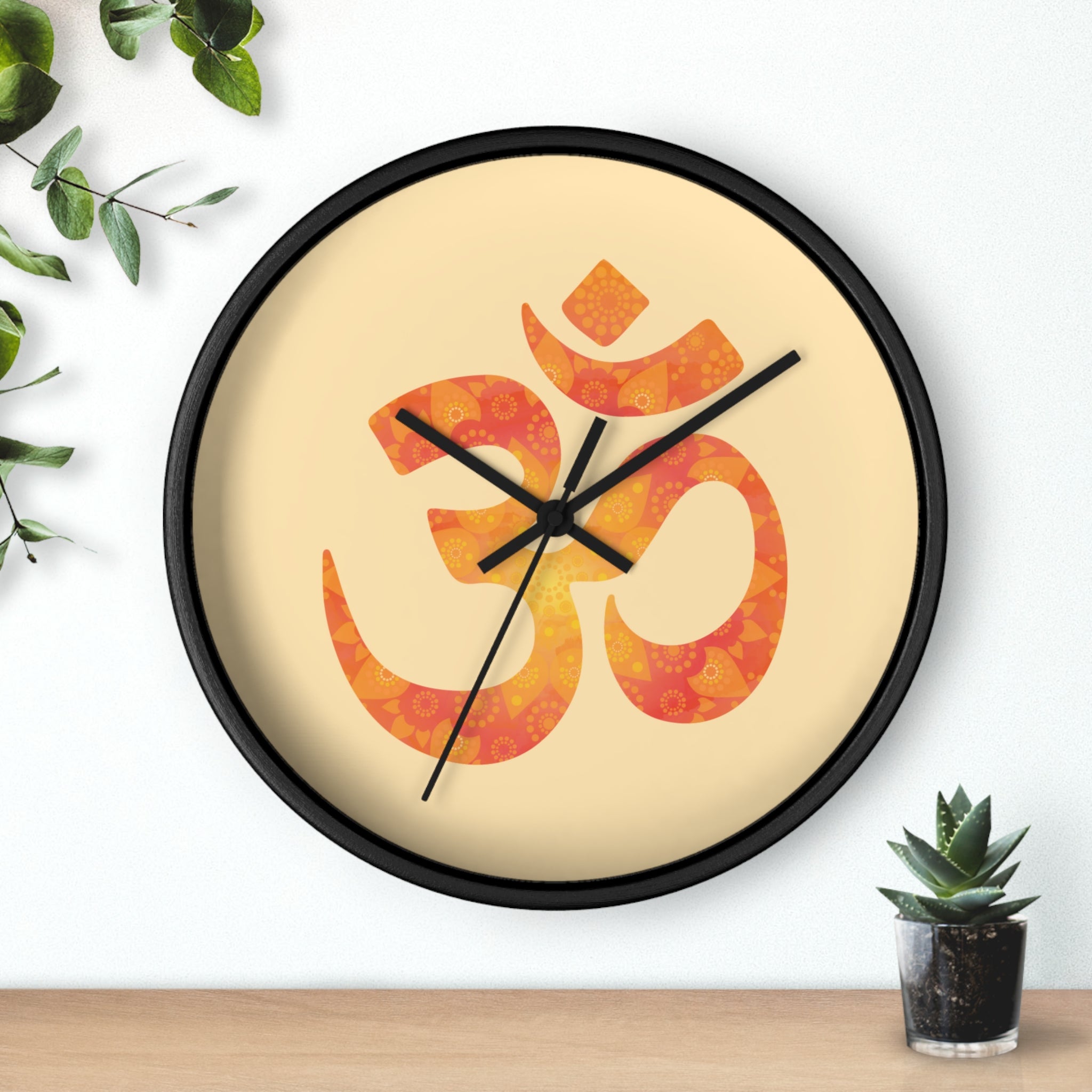 Om Nordic Clock | Aesthetic Wall Clock - ThePrintMasters - ThePrintMasters