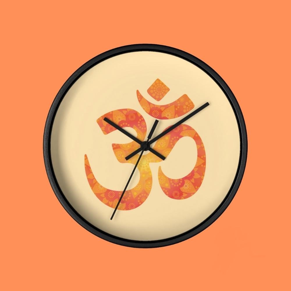 Om Nordic Clock | Aesthetic Wall Clock - ThePrintMasters - ThePrintMasters