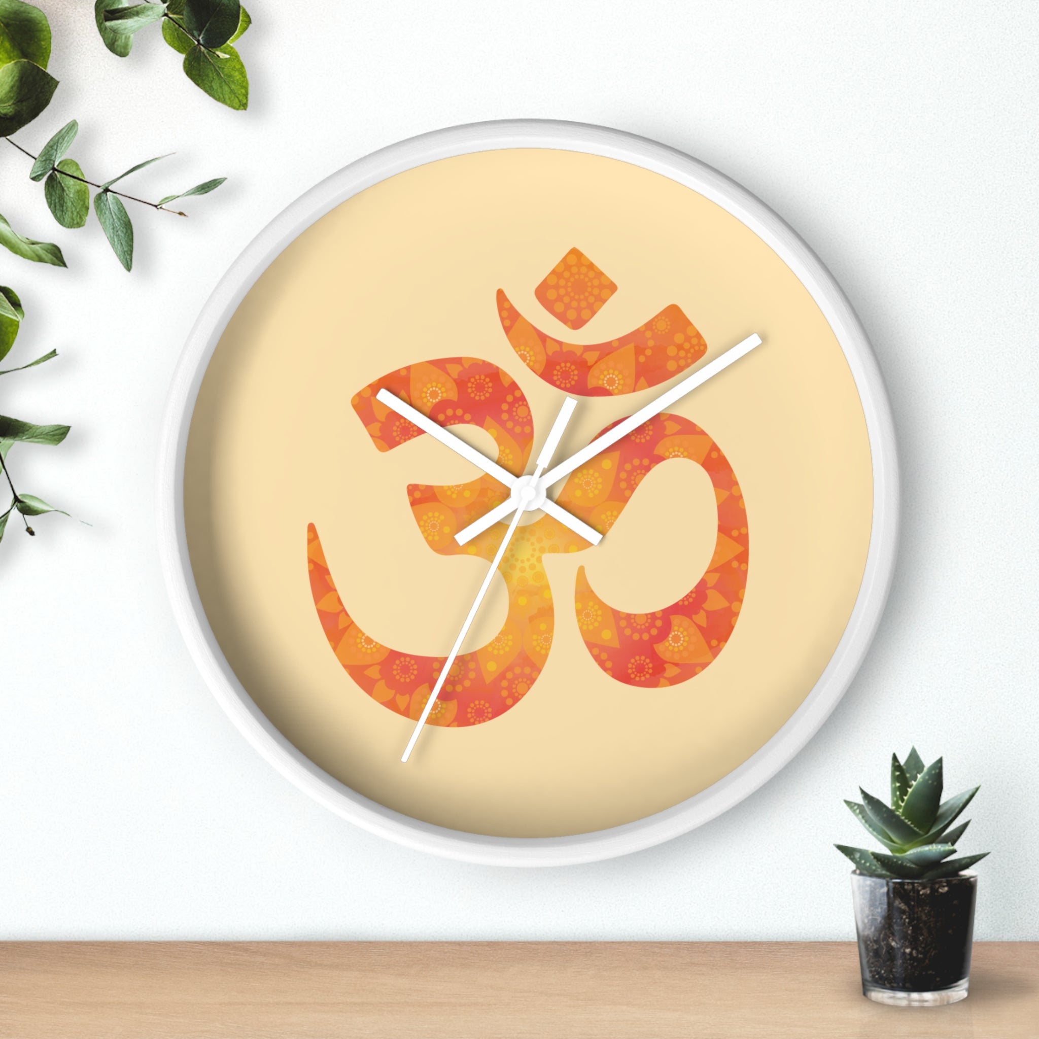 Om Nordic Clock | Aesthetic Wall Clock - ThePrintMasters - ThePrintMasters