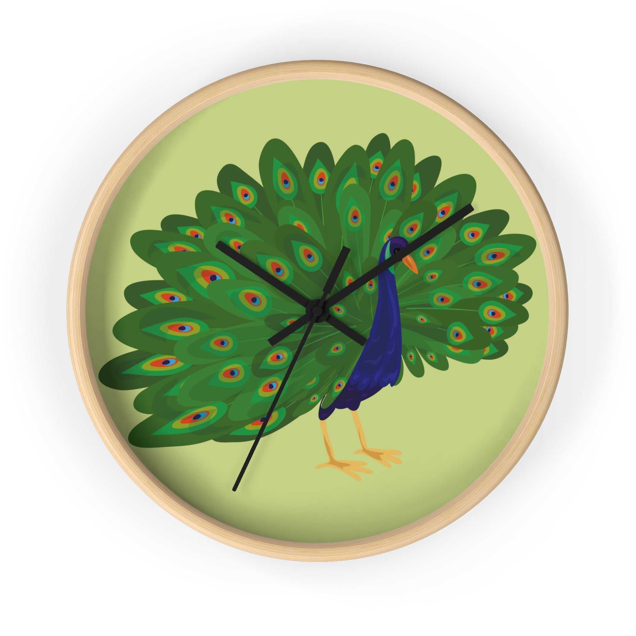 Peacock Obsession | Wall Clock - ThePrintMasters - ThePrintMasters