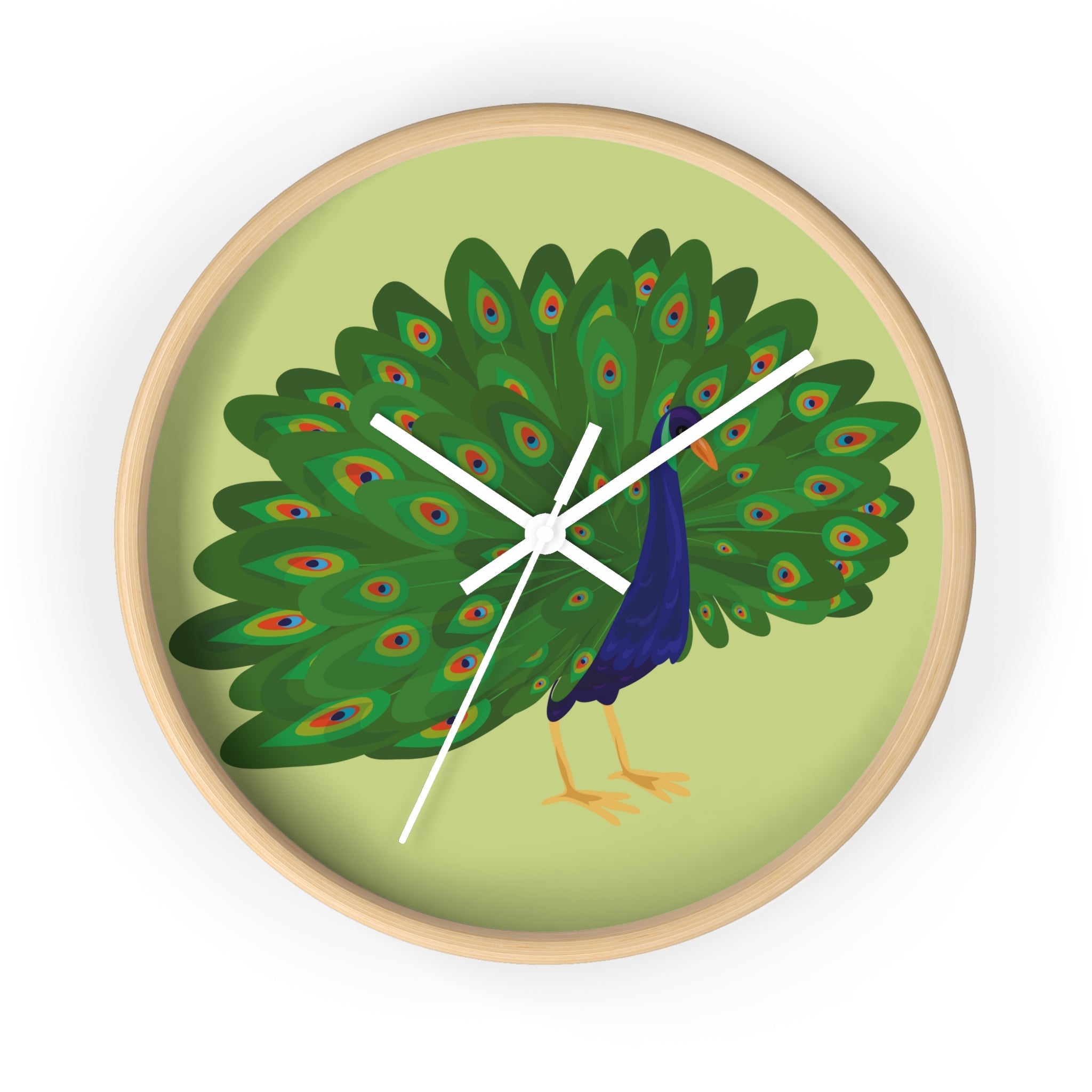 Peacock Obsession | Wall Clock - ThePrintMasters - ThePrintMasters