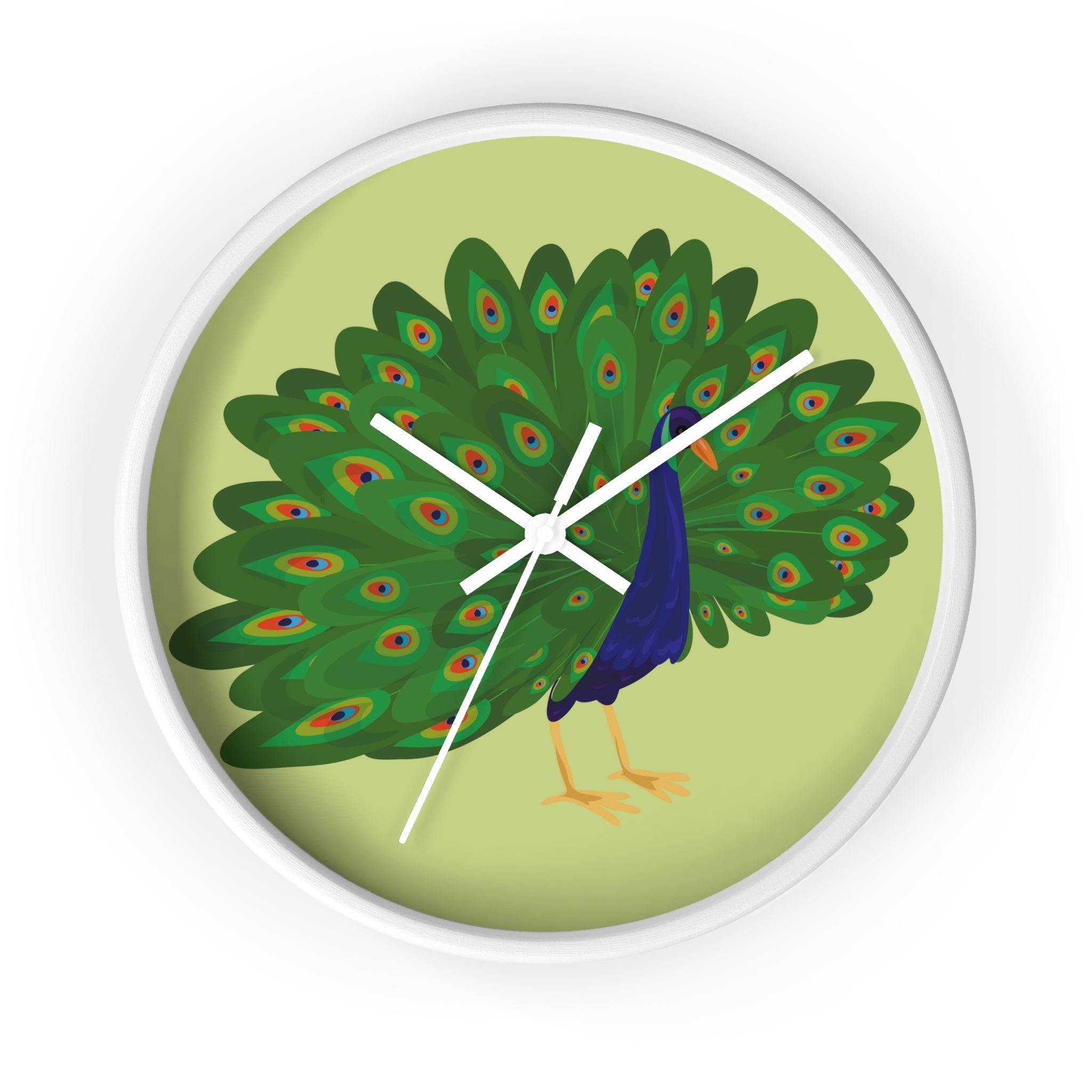 Peacock Obsession | Wall Clock - ThePrintMasters - ThePrintMasters