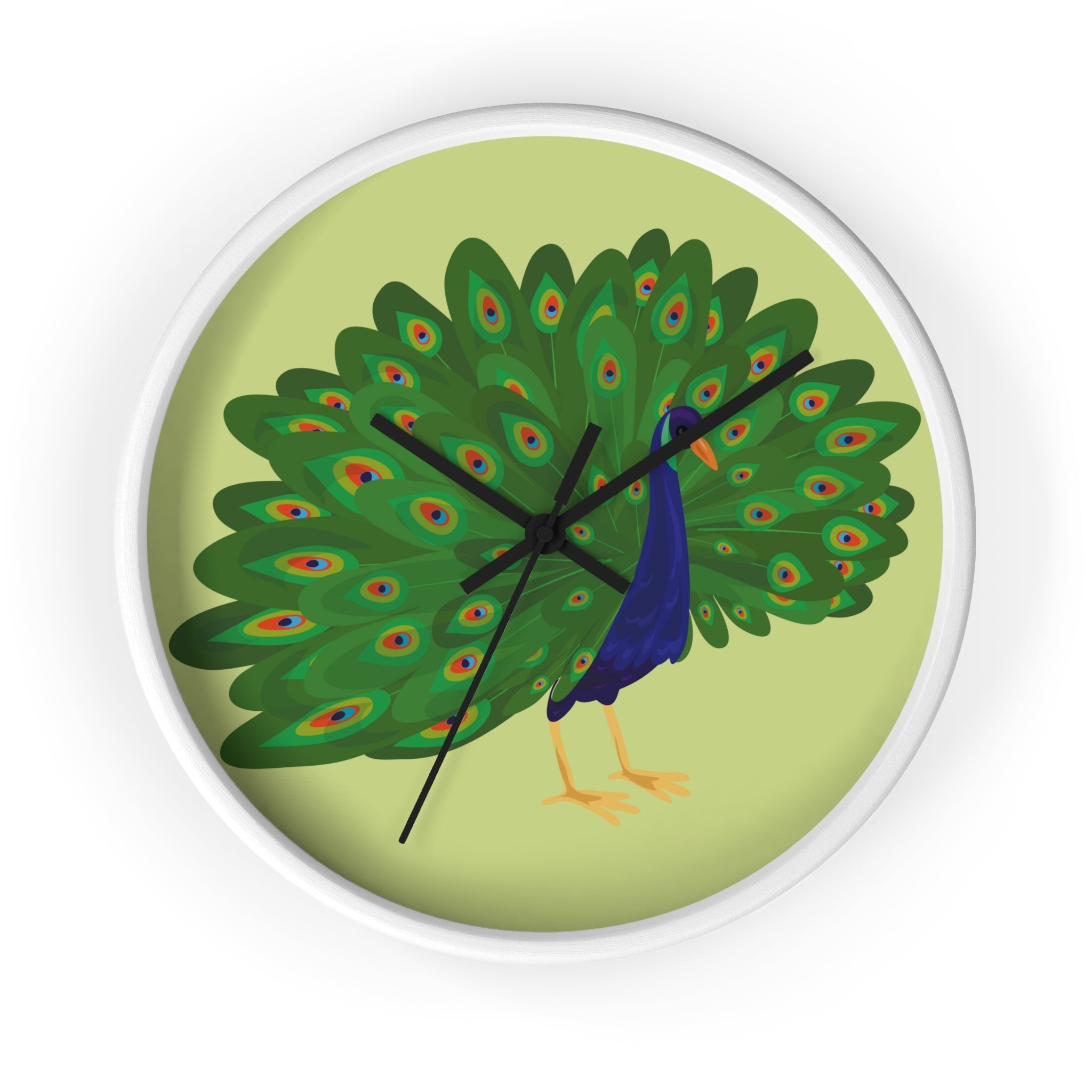 Peacock Obsession | Wall Clock - ThePrintMasters - ThePrintMasters