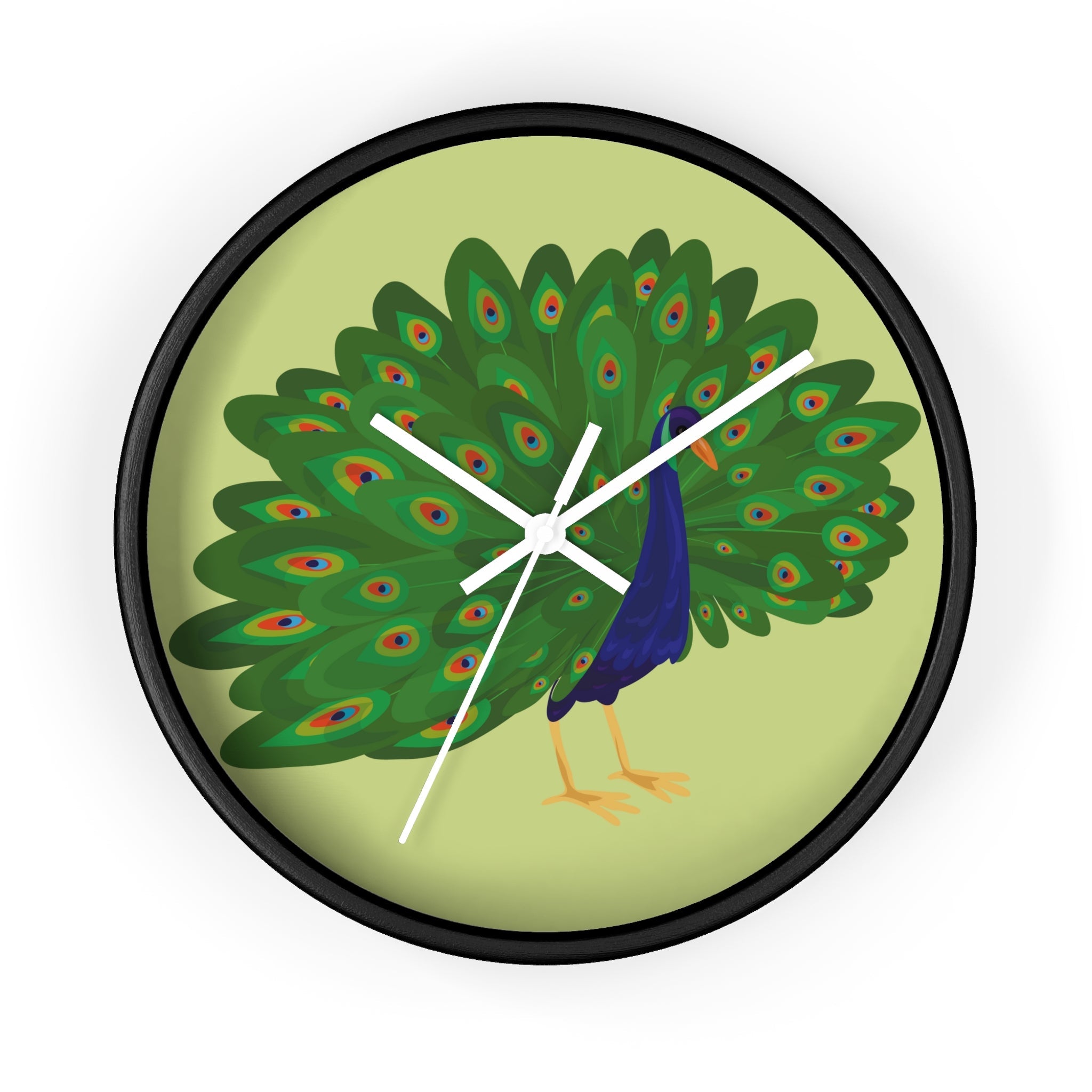 Peacock Obsession | Wall Clock - ThePrintMasters - ThePrintMasters