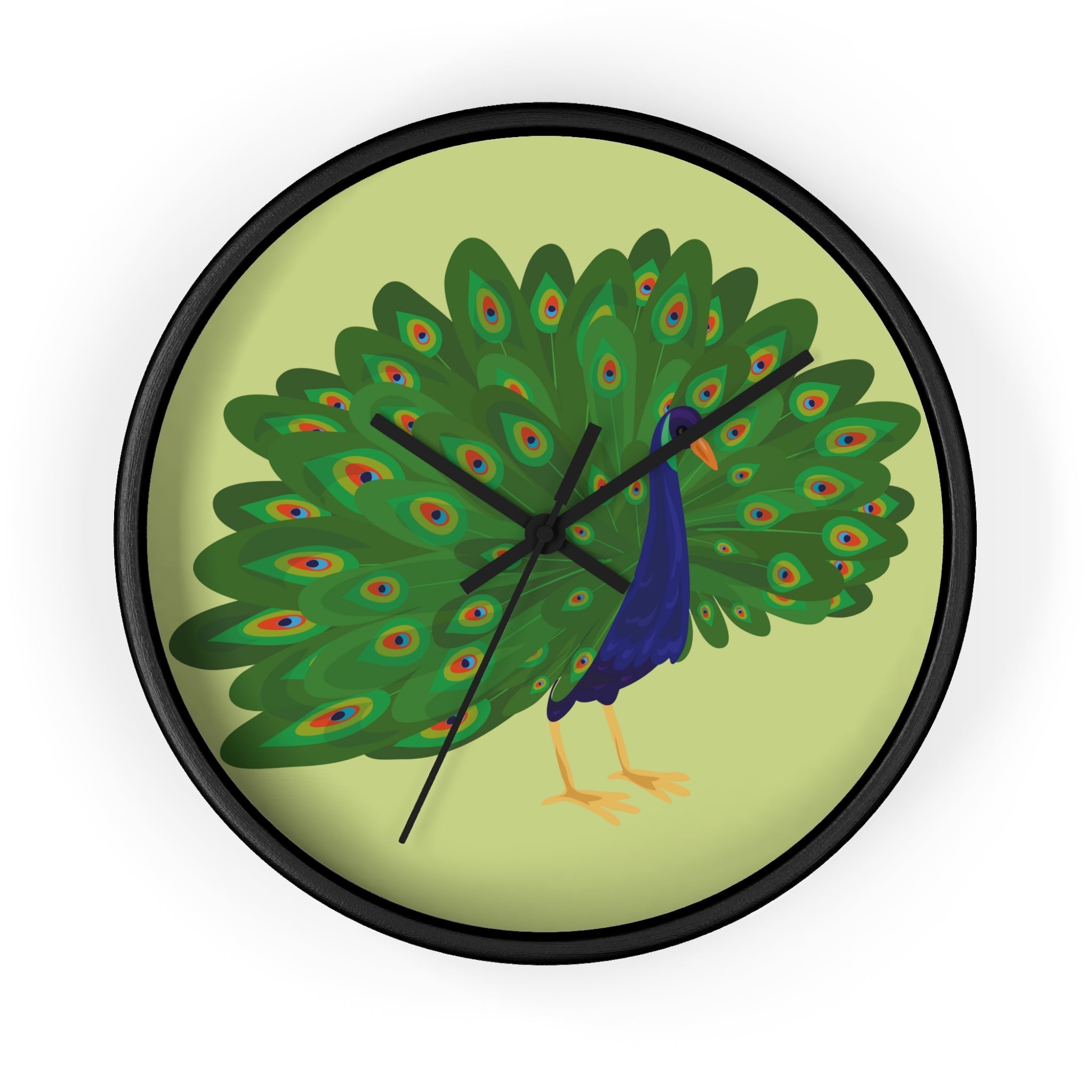 Peacock Obsession | Wall Clock - ThePrintMasters - ThePrintMasters