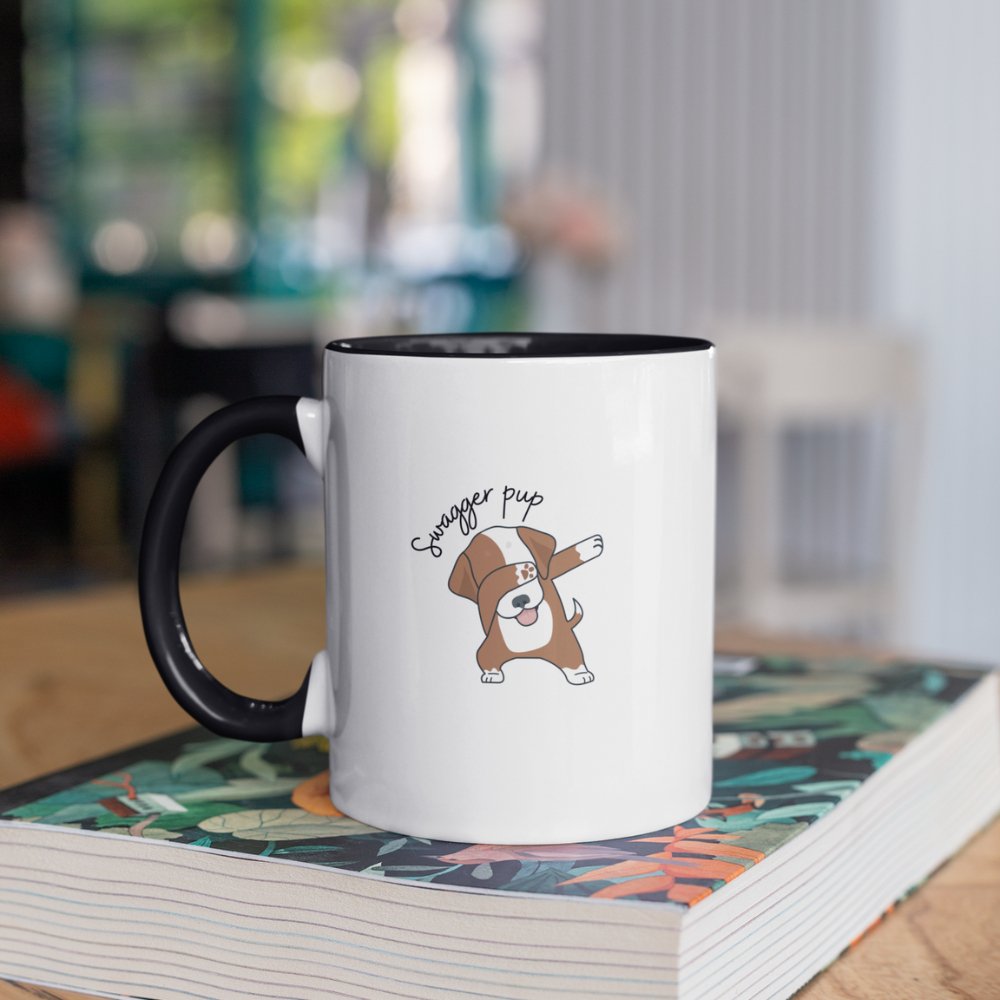 Swag Pug | Accent Coffee Mug, 11oz - ThePrintMasters - ThePrintMasters