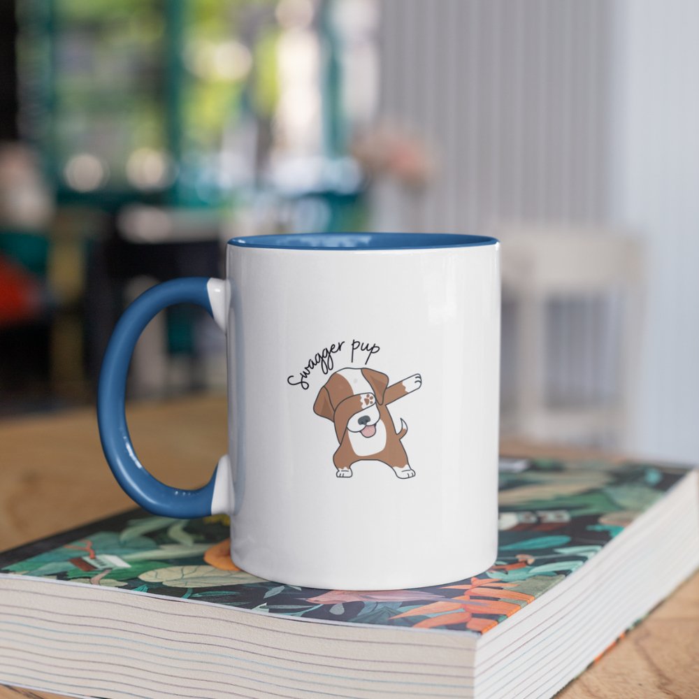 Swag Pug | Accent Coffee Mug, 11oz - ThePrintMasters - ThePrintMasters