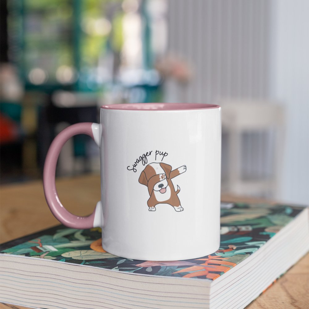 Swag Pug | Accent Coffee Mug, 11oz - ThePrintMasters - ThePrintMasters