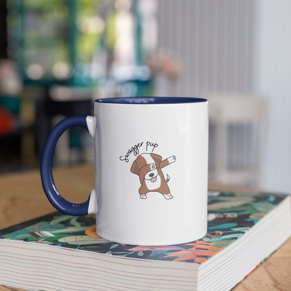 Swag Pug | Accent Coffee Mug, 11oz - ThePrintMasters - ThePrintMasters