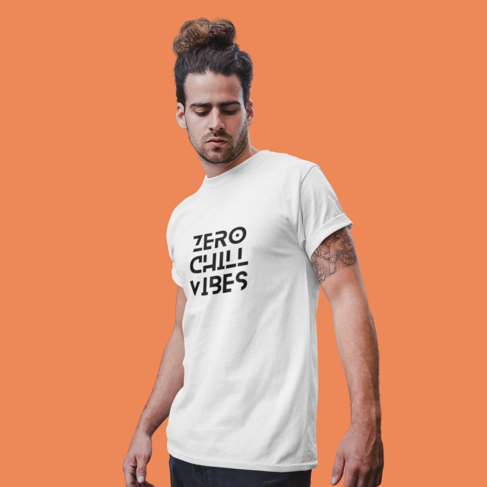 Zero chill vibes | Unisex Heavy Cotton Tee - ThePrintMasters - ThePrintMasters